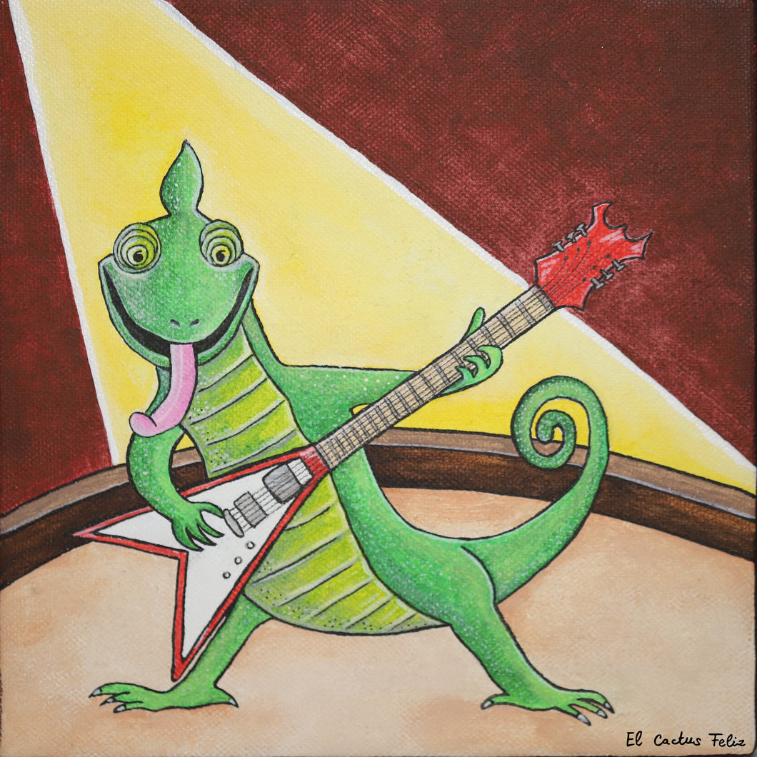 IGGY le caméléon & sa guitare électrique