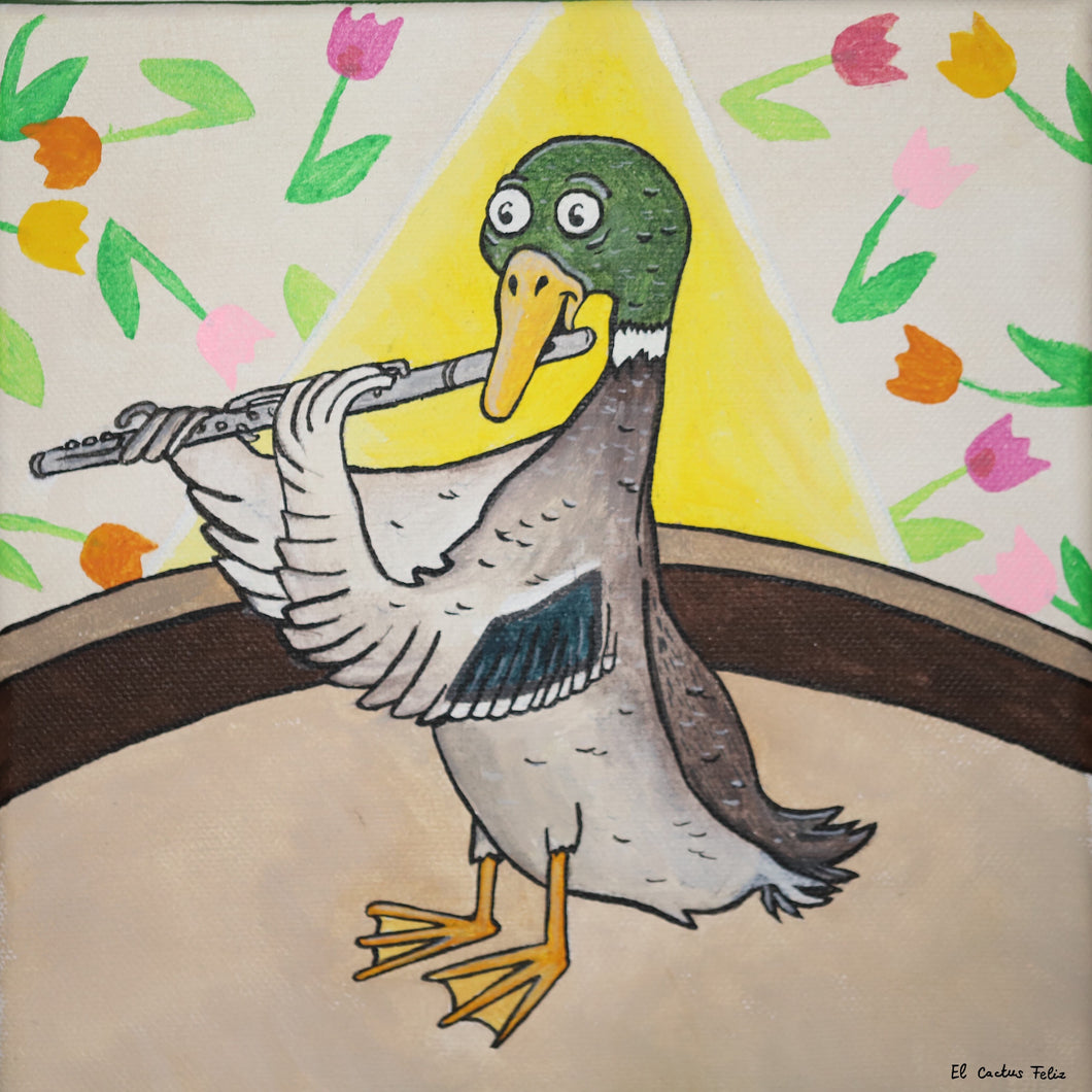 CELESTIN le canard & sa flûte traversière
