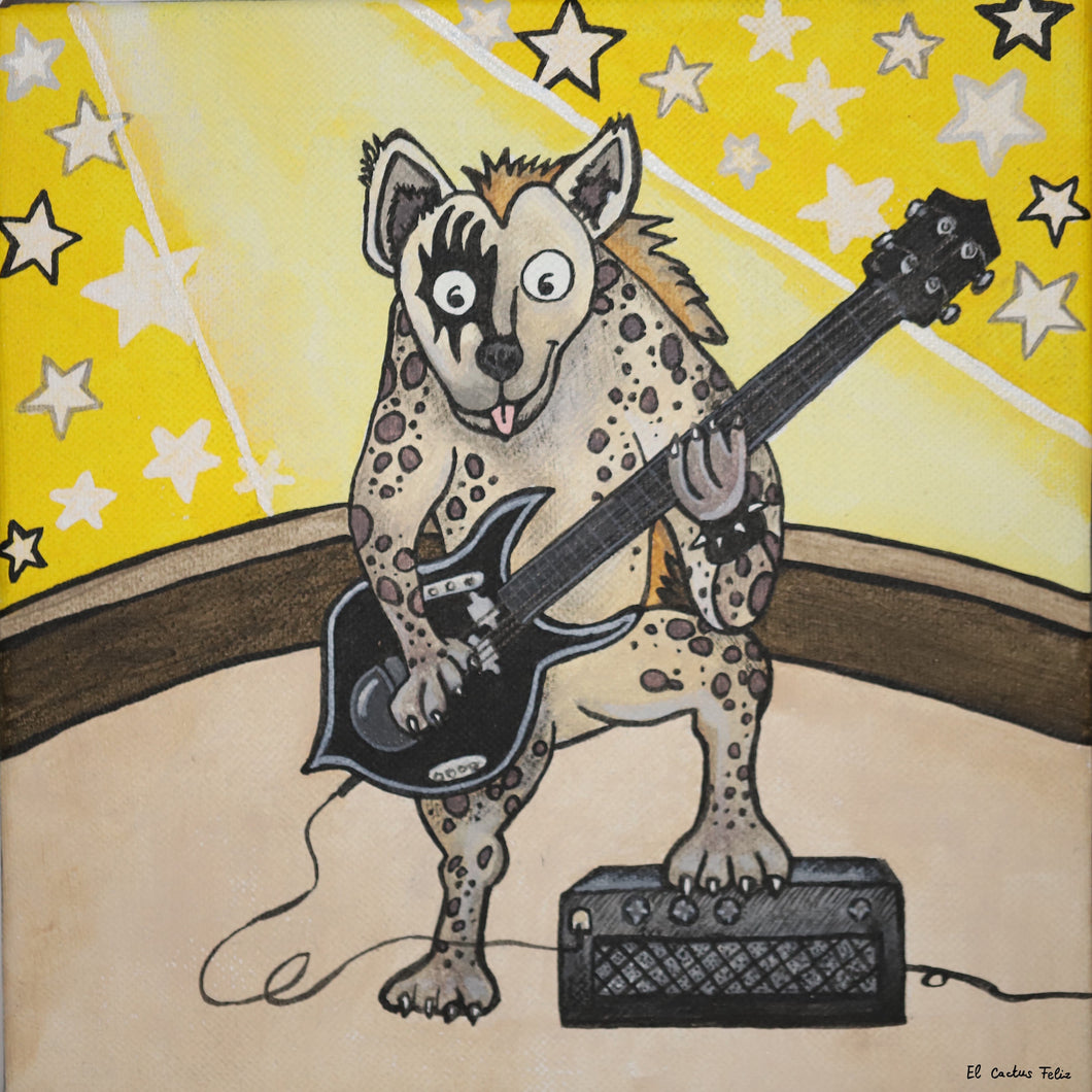 GENA la hyène & sa basse électrique, inspirée par Gene Simmons