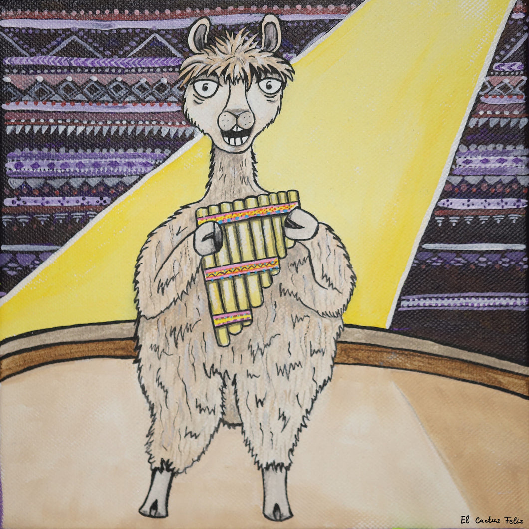 COSMA le lama & sa flûte de pan