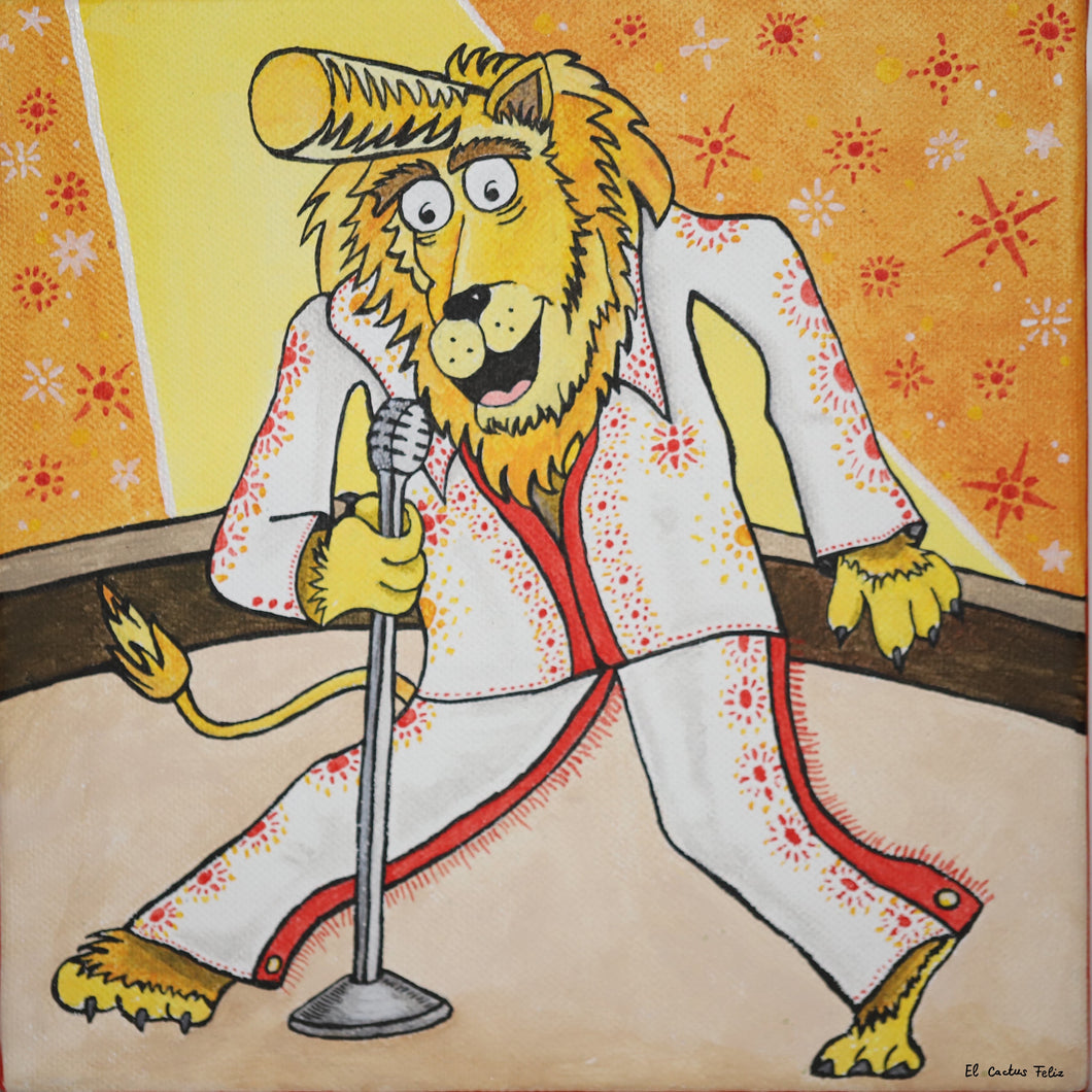 ELVIS le lion  & son chant, inspiré par Elvis Presley