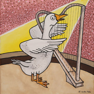 ELVIRE l'oie & sa harpe