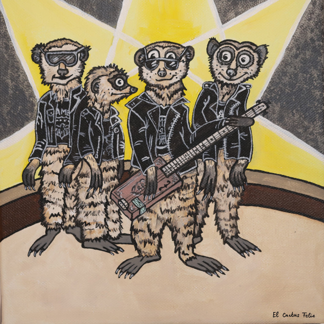 JOE, JACK, JIM & JOHN les suricates & leur Cigar Box Guitar