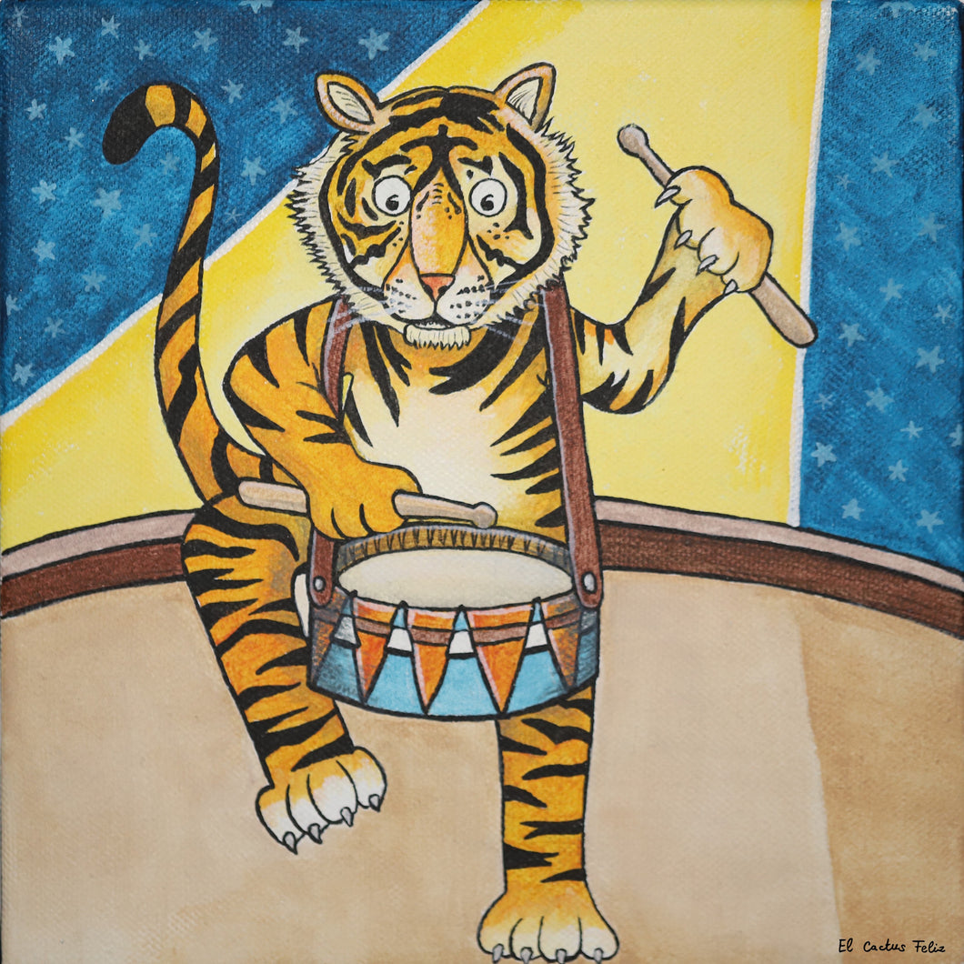 BENGALI le tigre de Sibérie & son tambour