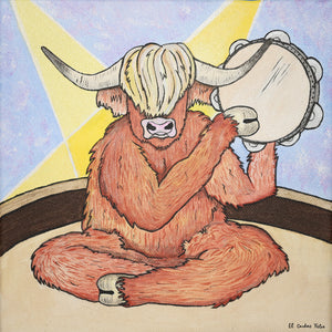 CONRAD la vache highland & son tambourin